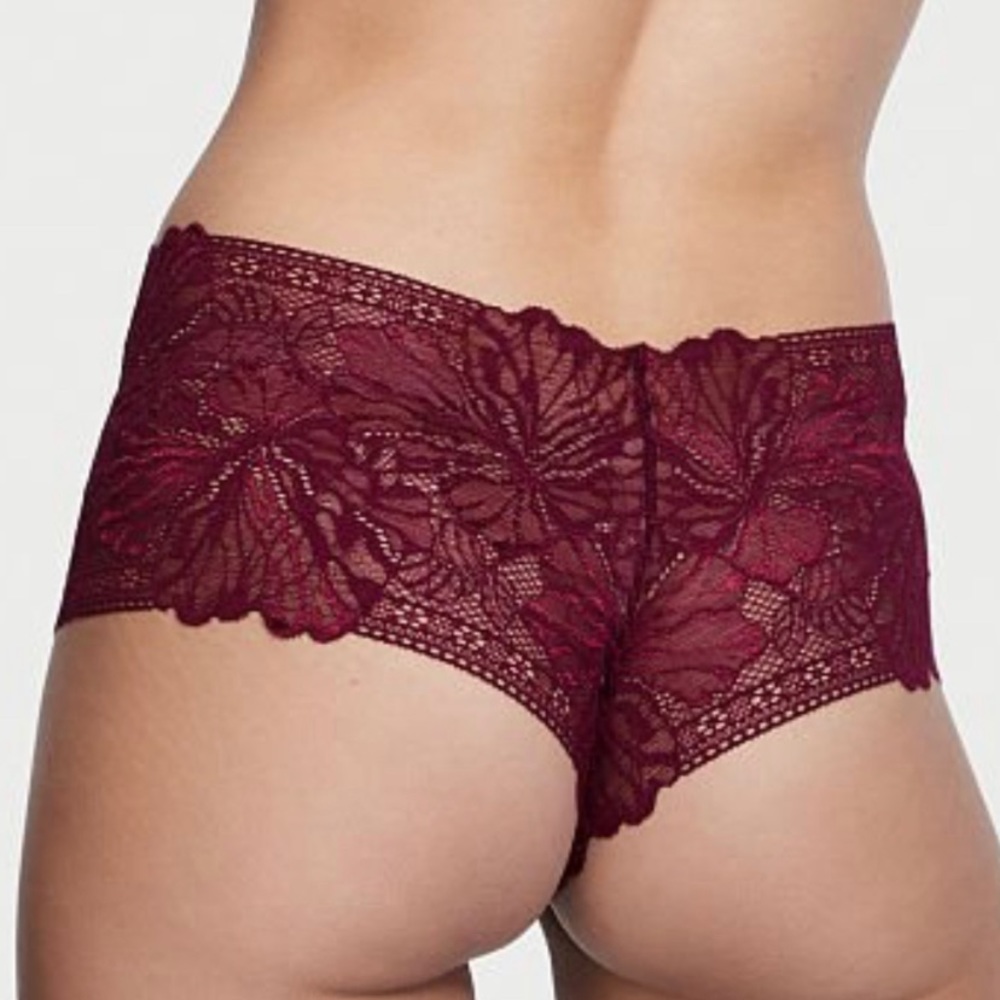 Victoria's Secret Lace Shortie Panty in Kir, M - Picture 2 of 5